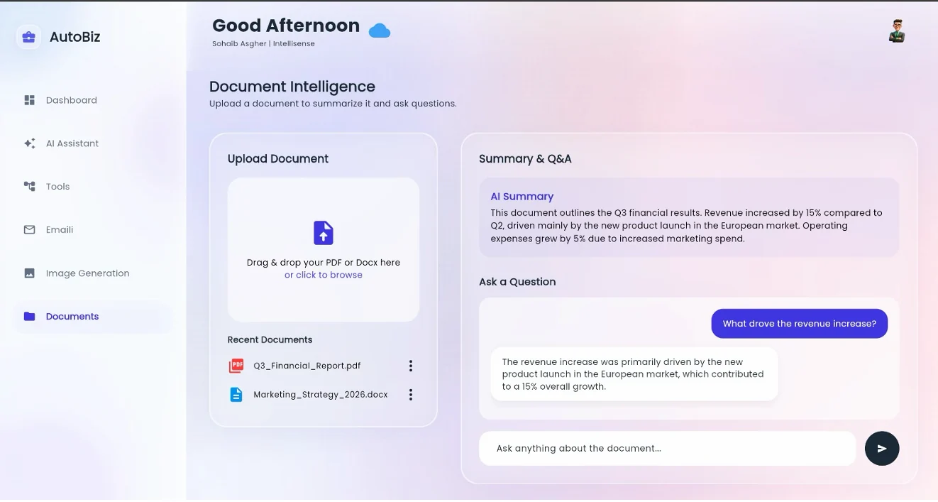 AutoBiz document intelligence
