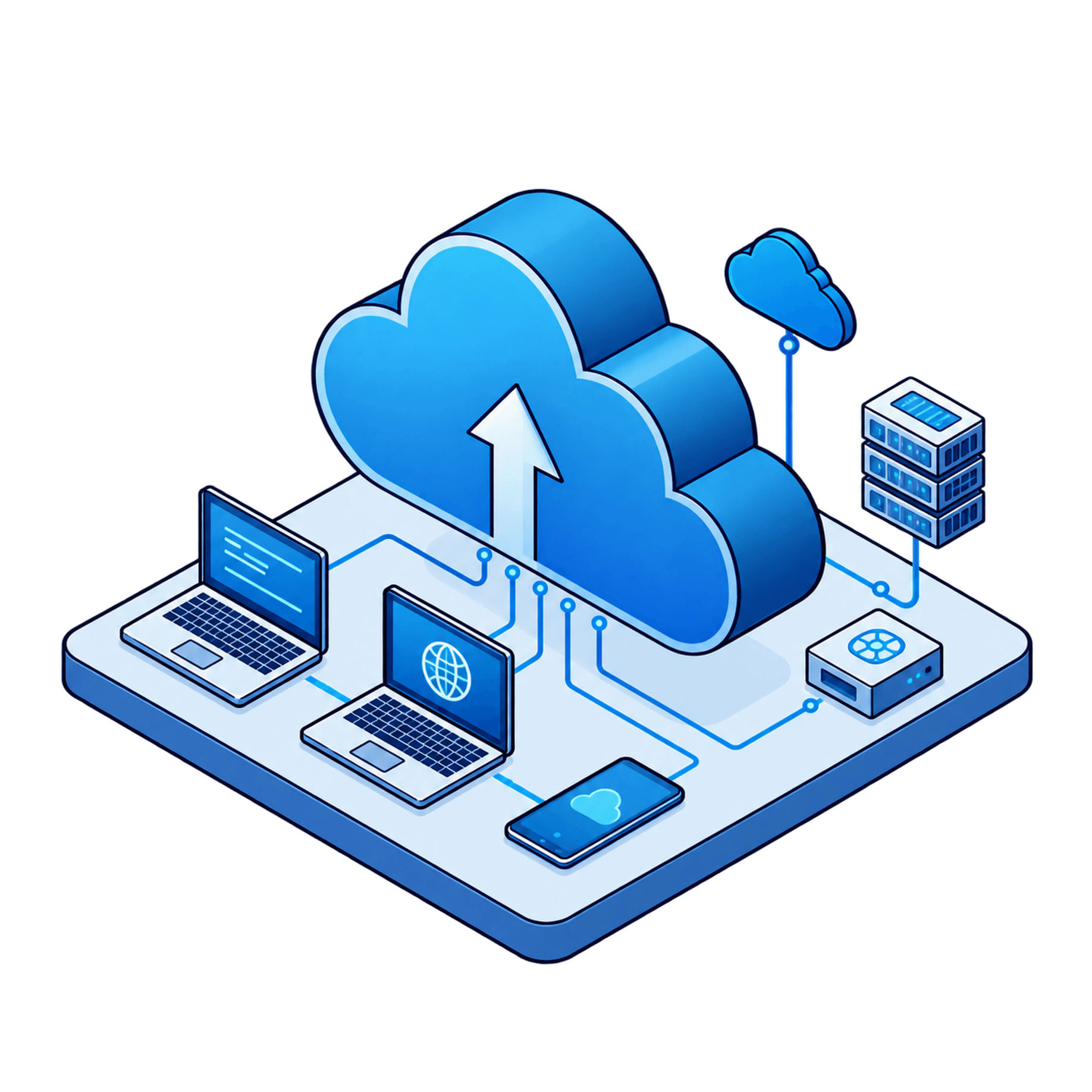 Cloud infrastructure with connected and protected systems